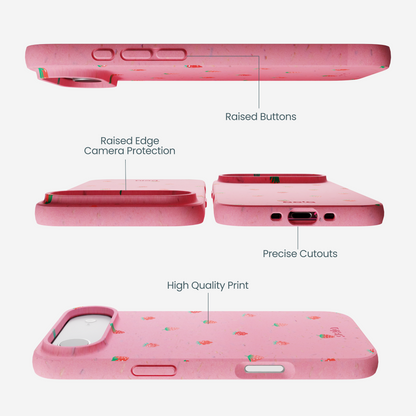 Bubblegum Pink Summer Berries iPhone Air Case