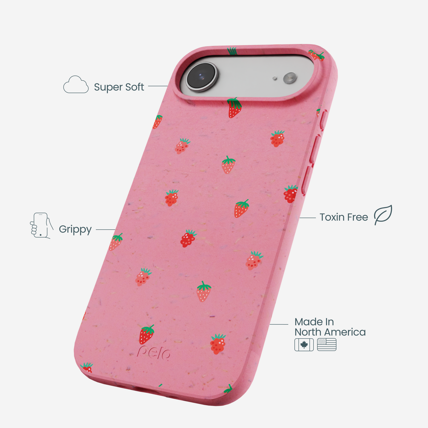 Bubblegum Pink Summer Berries iPhone Air Case