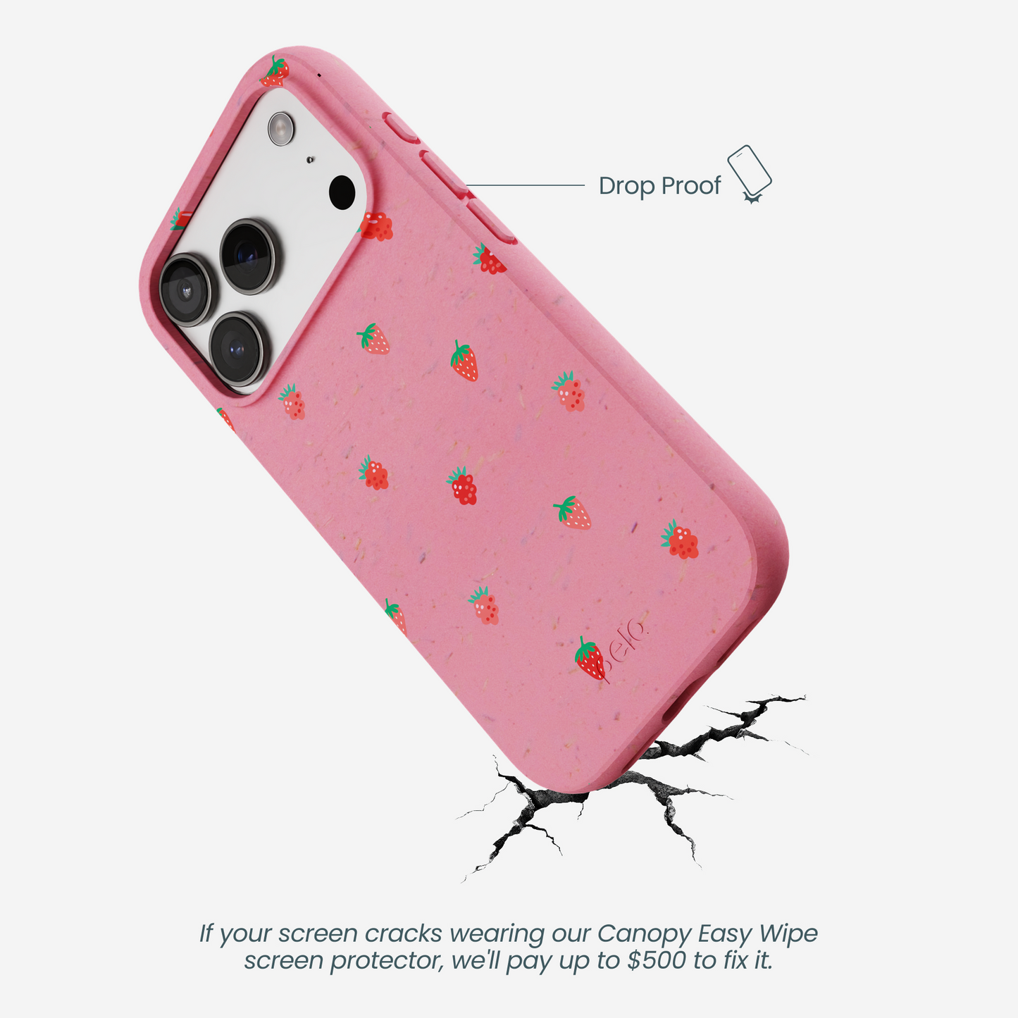Bubblegum Pink Summer Berries iPhone 17 Pro Case