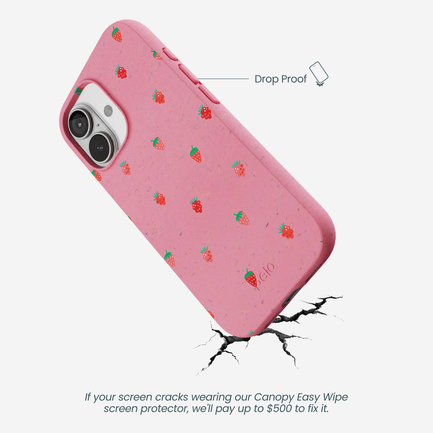 Bubblegum Pink Summer Berries iPhone 17 Case