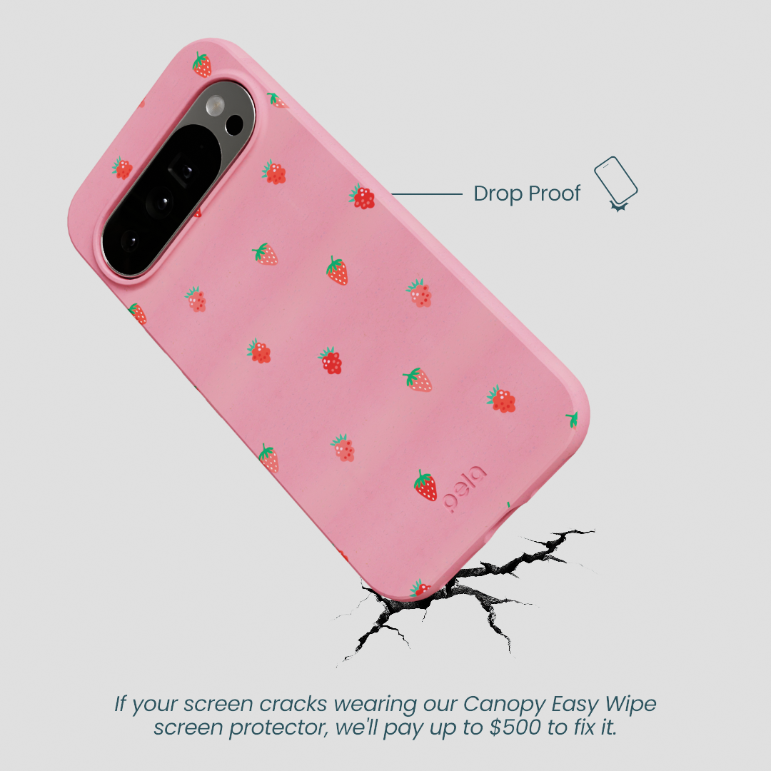 Bubblegum Pink Summer Berries Google Pixel 10 Pro XL Case
