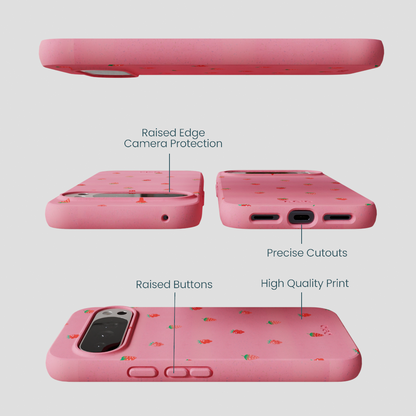 Bubblegum Pink Summer Berries Google Pixel 10 Pro XL Case