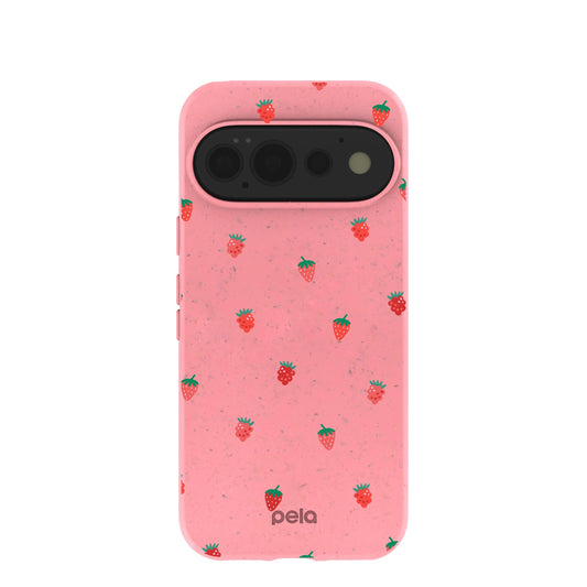 Bubblegum Pink Summer Berries Google Pixel 11 Pro Case