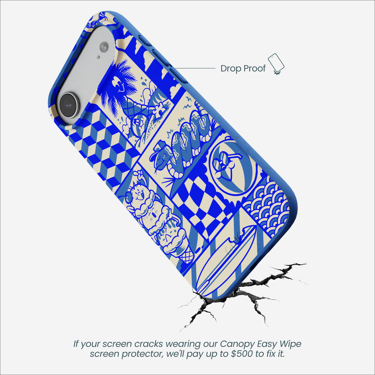 Electric Blue Summer Blues iPhone Air Case