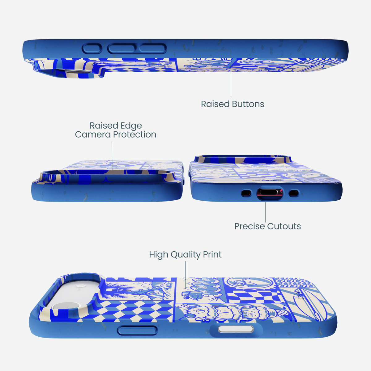 Electric Blue Summer Blues iPhone Air Case