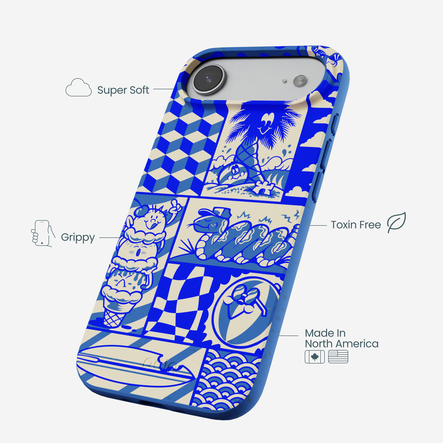 Electric Blue Summer Blues iPhone Air Case