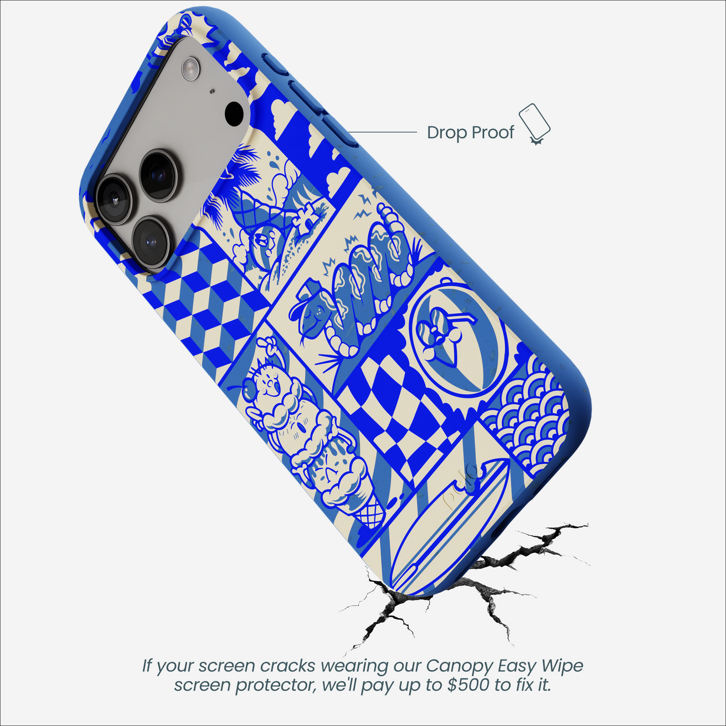 Electric Blue Summer Blues iPhone 17 Pro Max Case