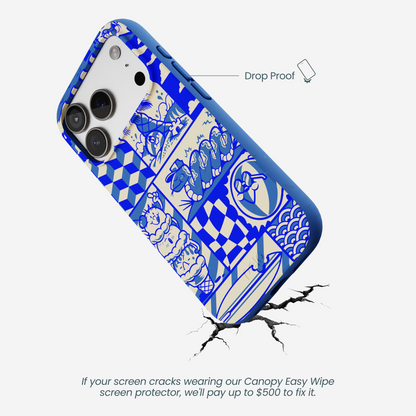 Electric Blue Summer Blues iPhone 17 Pro Case