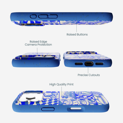 Electric Blue Summer Blues iPhone 17 Pro Case