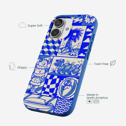 Electric Blue Summer Blues iPhone 17 Case