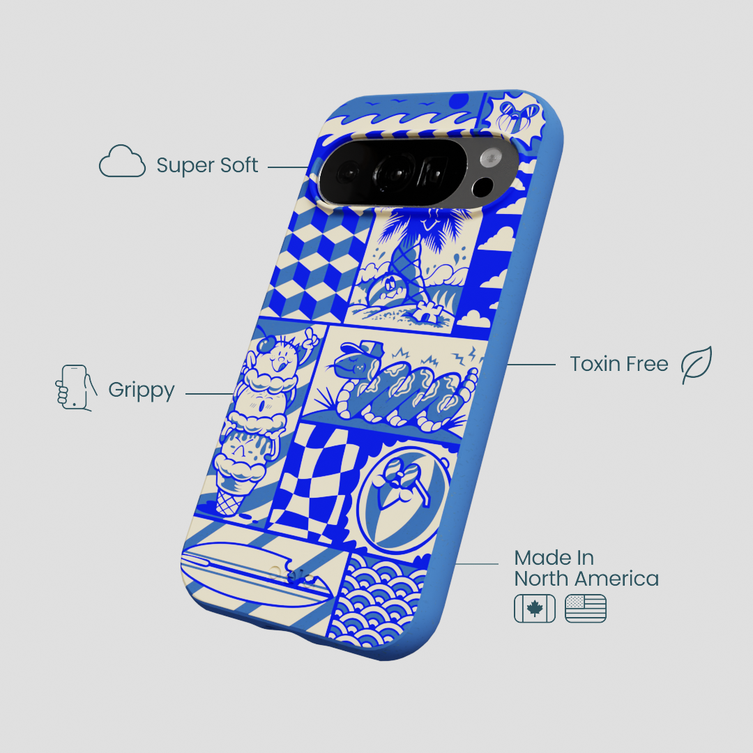 Electric Blue Summer Blues Google Pixel 10/10 Pro Case