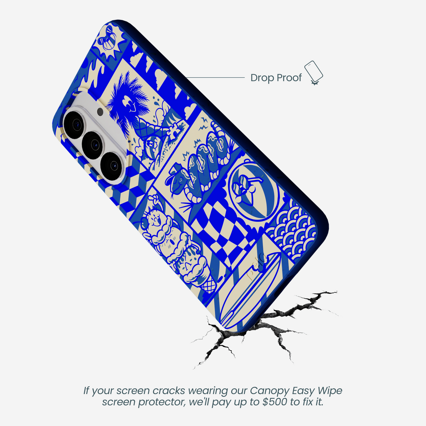 Electric Blue Summer Blues Samsung Galaxy S26 Case