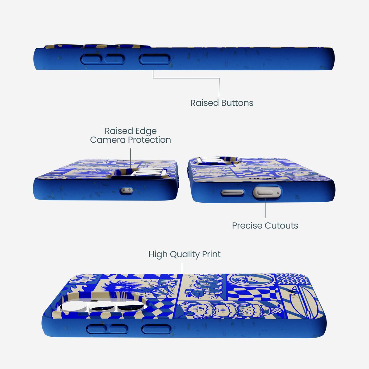 Electric Blue Summer Blues Samsung Galaxy S26 Case
