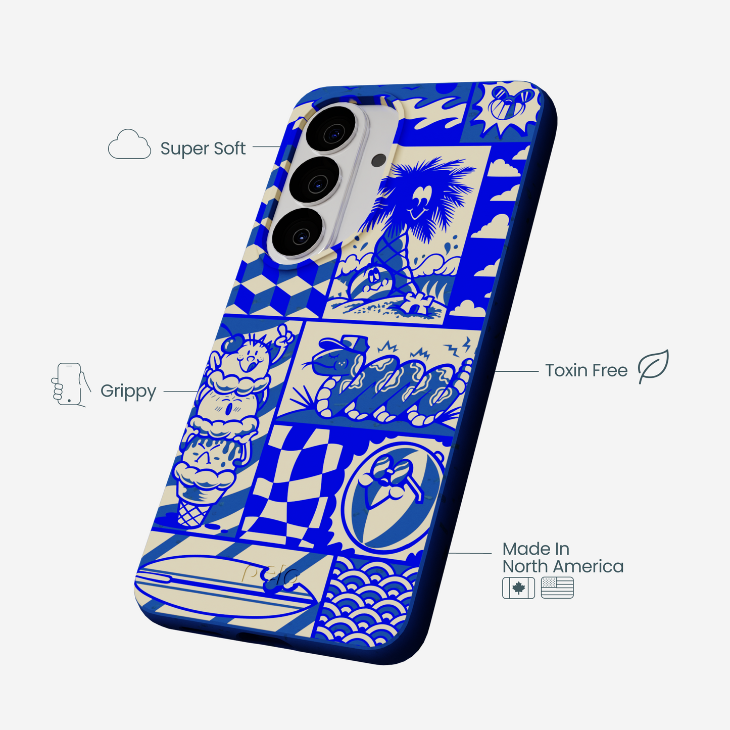 Electric Blue Summer Blues Samsung Galaxy S26 Case