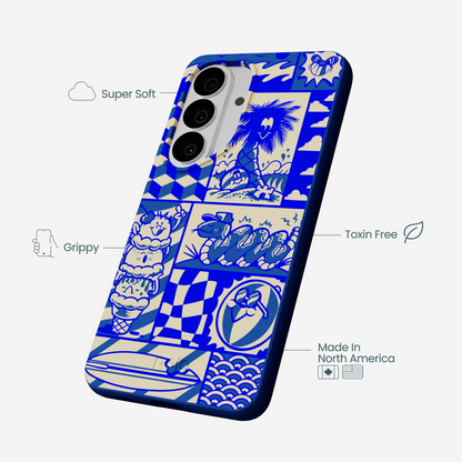 Electric Blue Summer Blues Samsung Galaxy S26 Case
