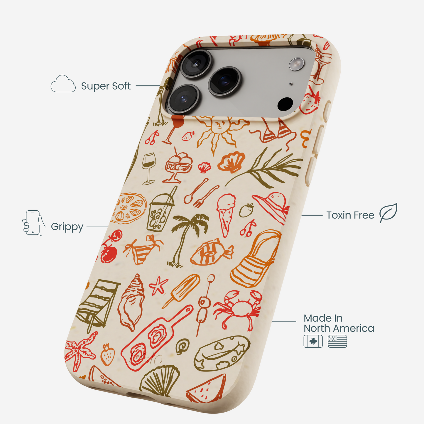 Seashell Sunkissed iPhone 17 Pro Max Case