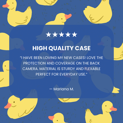 Electric Blue Sunny Ducklings iPhone 17 Case