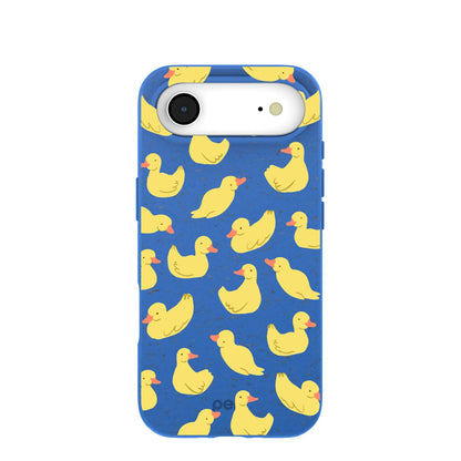 Electric Blue Sunny Ducklings iPhone Air Case