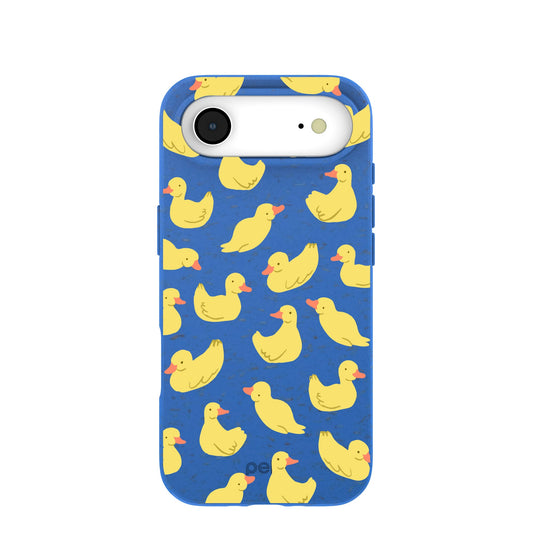 Electric Blue Sunny Ducklings iPhone Air Case
