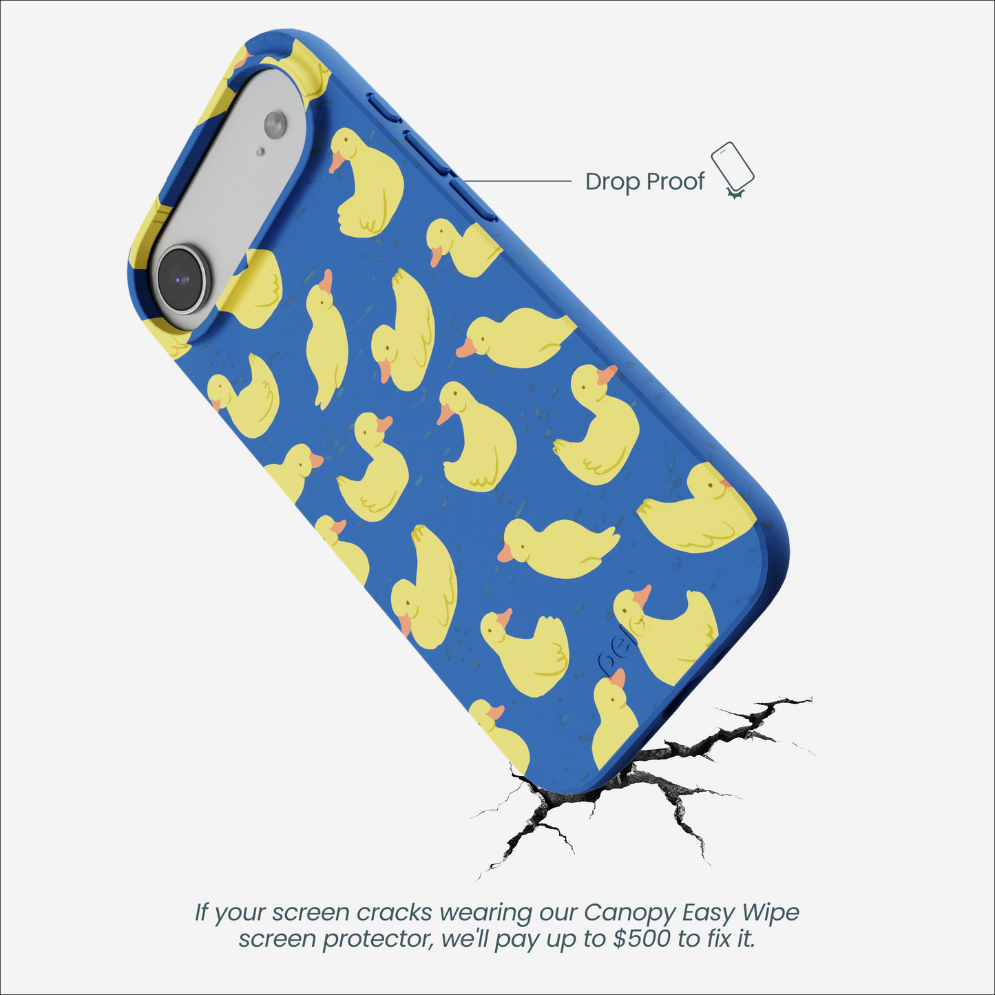 Electric Blue Sunny Ducklings iPhone Air Case