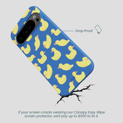 Electric Blue Sunny Ducklings Google Pixel 10 Pro XL Case