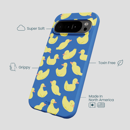 Electric Blue Sunny Ducklings Google Pixel 10 Pro XL Case