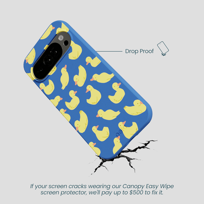Electric Blue Sunny Ducklings Google Pixel 10/10 Pro Case