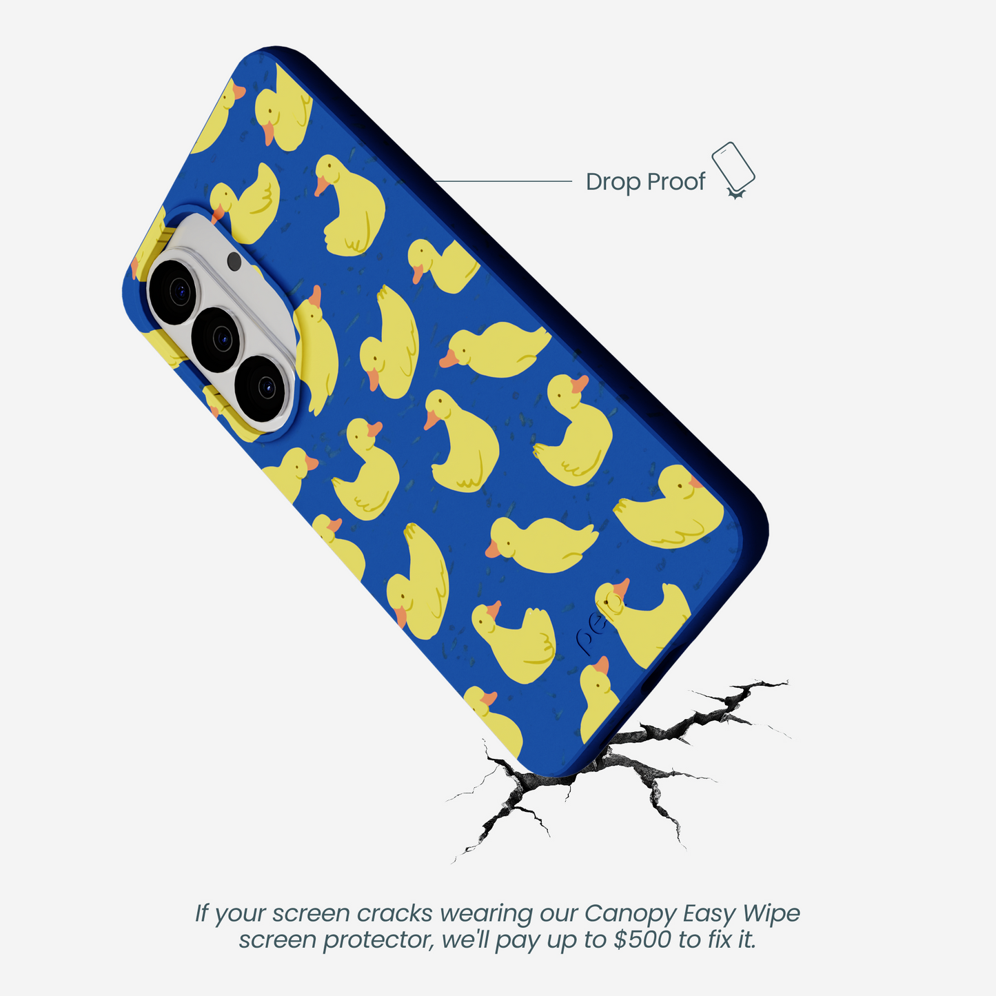 Electric Blue Sunny Ducklings Samsung Galaxy S26 Case