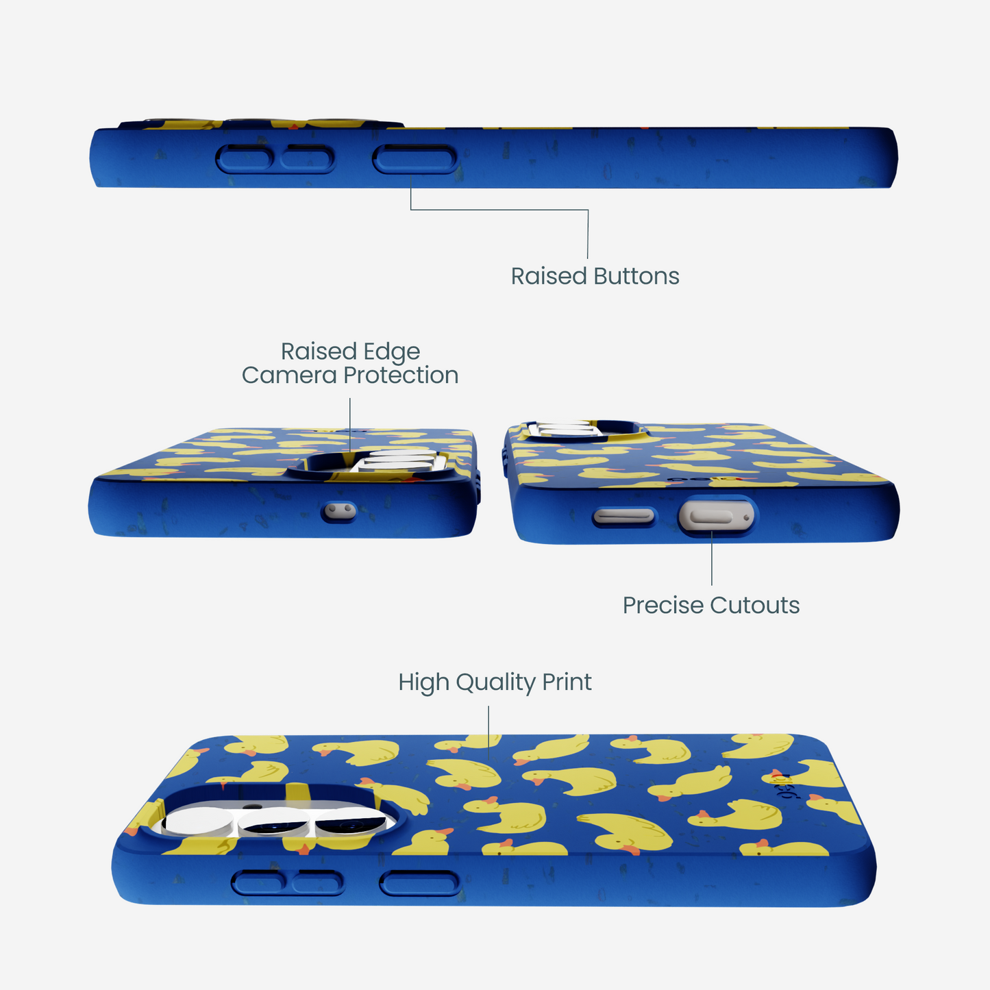 Electric Blue Sunny Ducklings Samsung Galaxy S26 Case