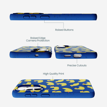 Electric Blue Sunny Ducklings Samsung Galaxy S26 Case