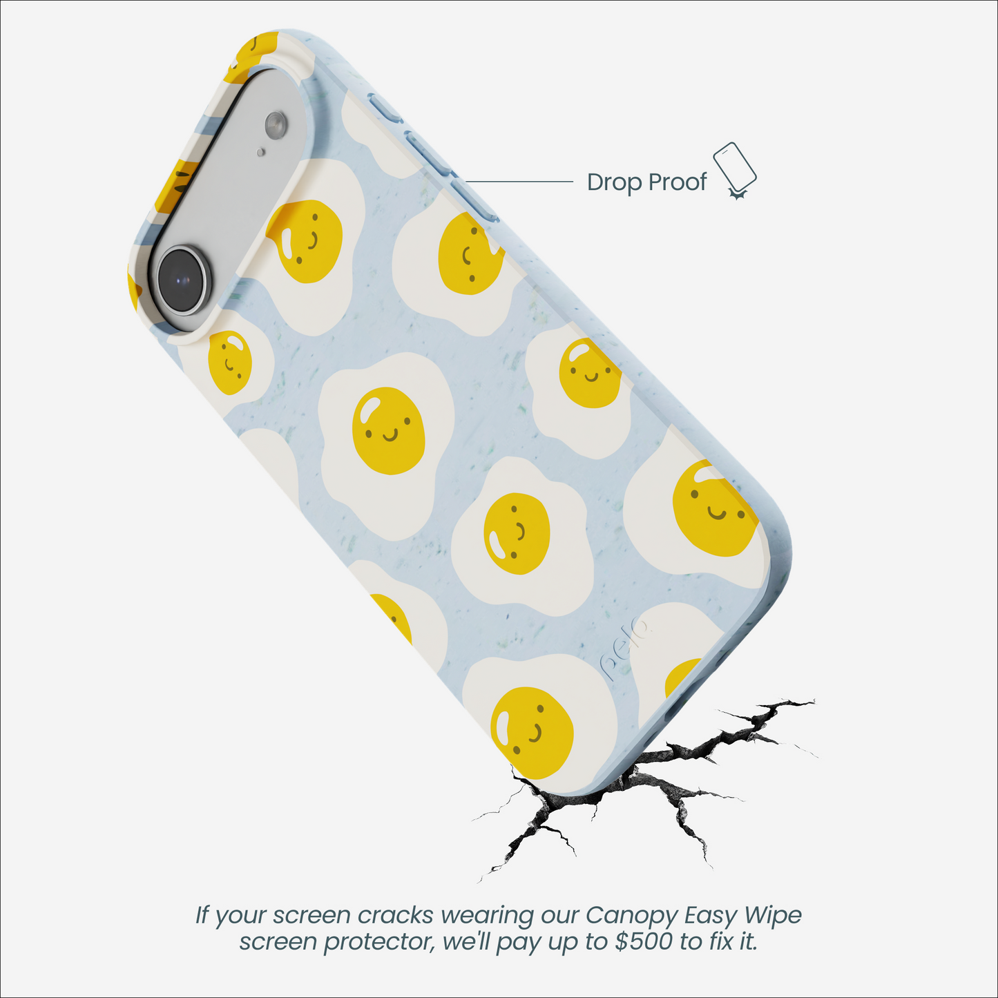 Powder Blue Sunny Side Up iPhone Air Case