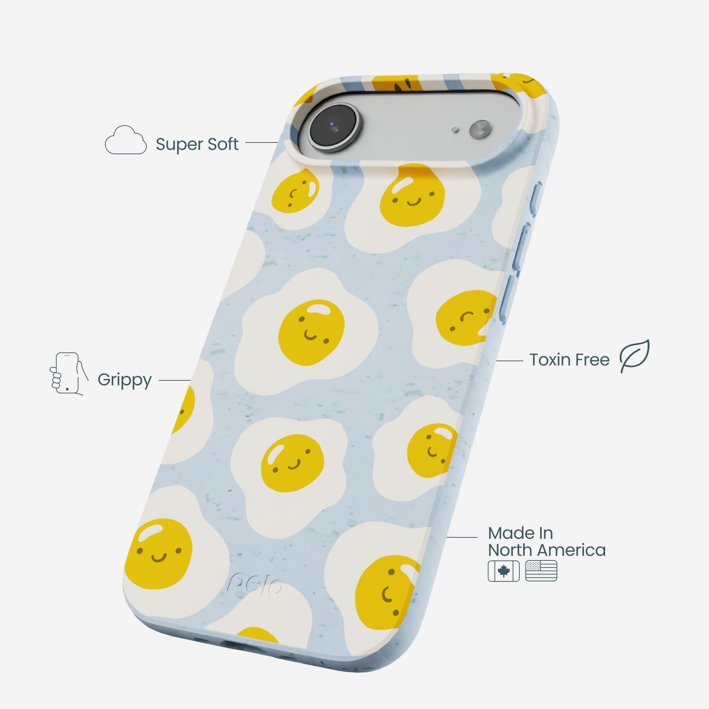 Powder Blue Sunny Side Up iPhone Air Case