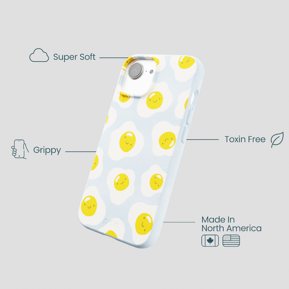 Powder Blue Sunny Side Up iPhone 16e/17e Case