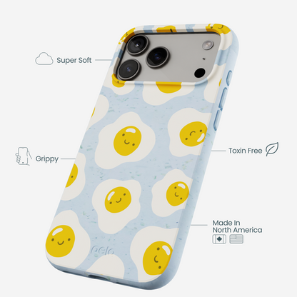 Powder Blue Sunny Side Up iPhone 17 Pro Max Case