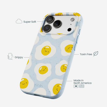 Powder Blue Sunny Side Up iPhone 17 Pro Case