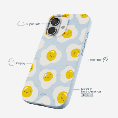 Powder Blue Sunny Side Up iPhone 17 Case