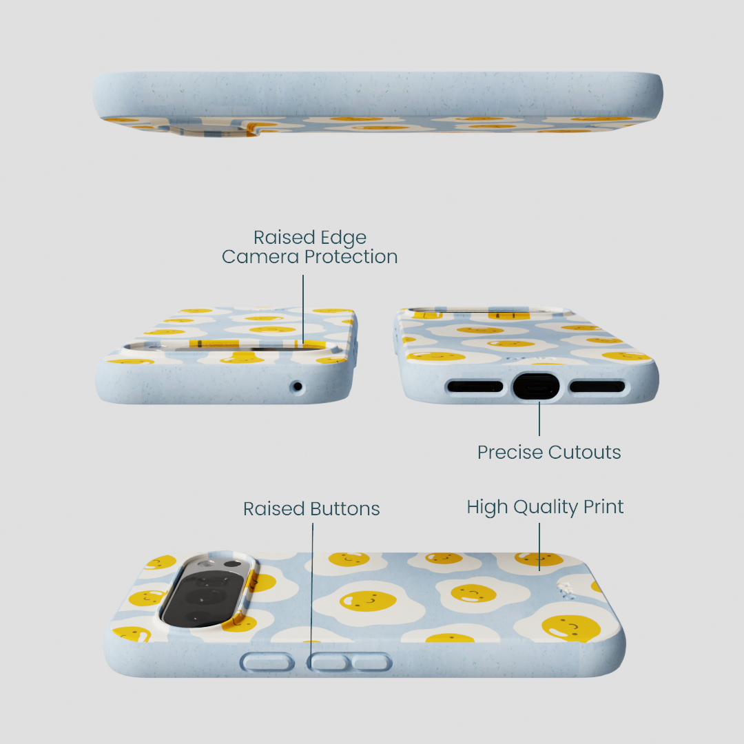 Powder Blue Sunny Side Up Google Pixel 10/10 Pro Case