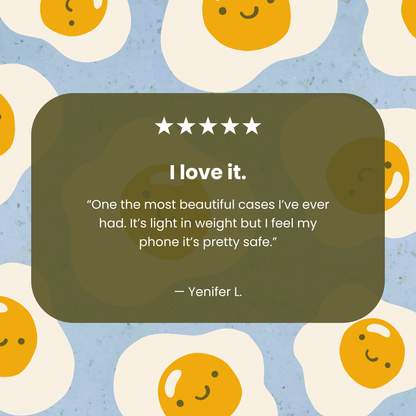Powder Blue Sunny Side Up Samsung Galaxy S26 Case