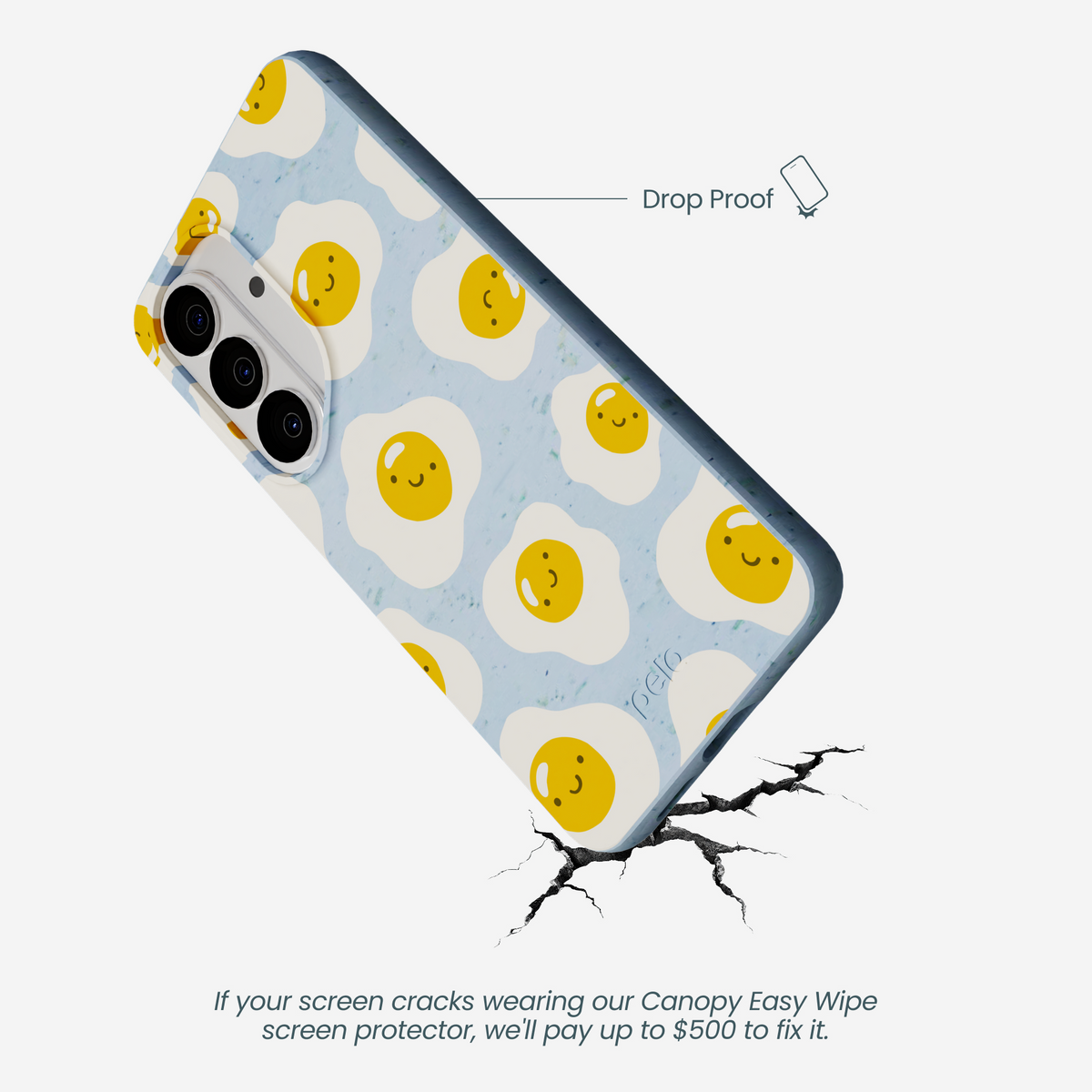 Powder Blue Sunny Side Up Samsung Galaxy S26 Case