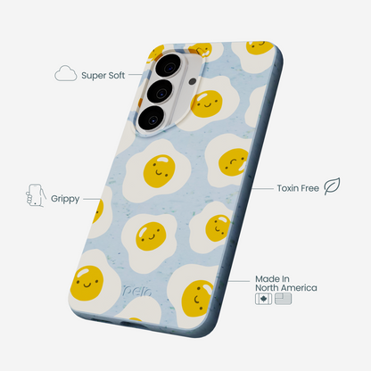 Powder Blue Sunny Side Up Samsung Galaxy S26 Case