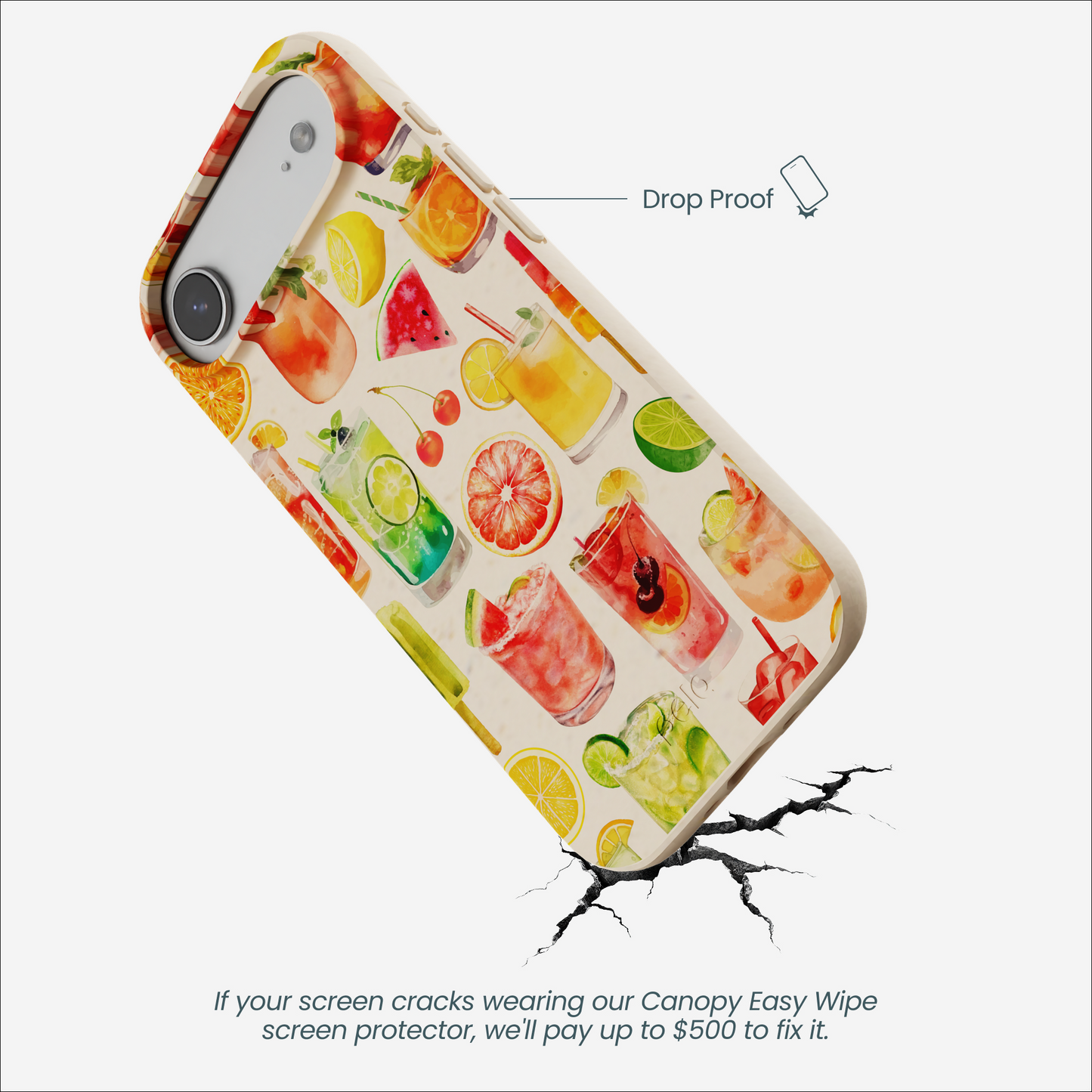Seashell Sunset Sips iPhone Air Case