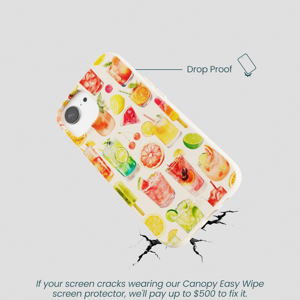 Seashell Sunset Sips iPhone 16e/17e Case