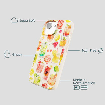 Seashell Sunset Sips iPhone 16e/17e Case