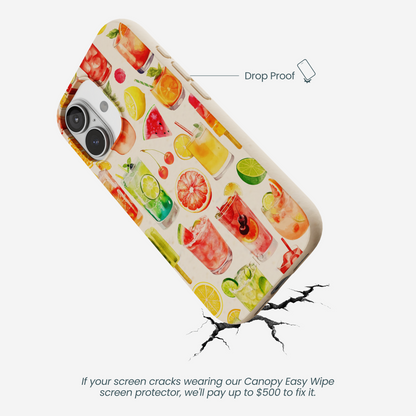 Seashell Sunset Sips iPhone 17 Case