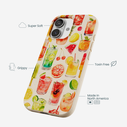 Seashell Sunset Sips iPhone 17 Case