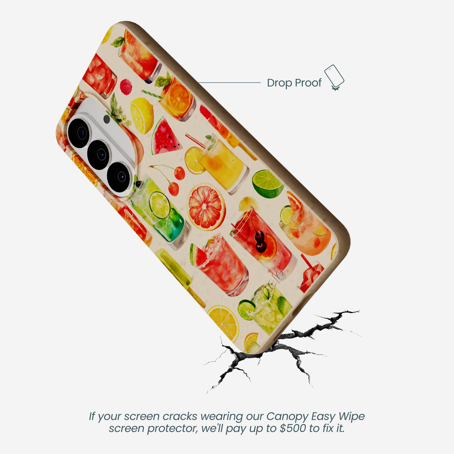 Seashell Sunset Sips Samsung Galaxy S26 Case
