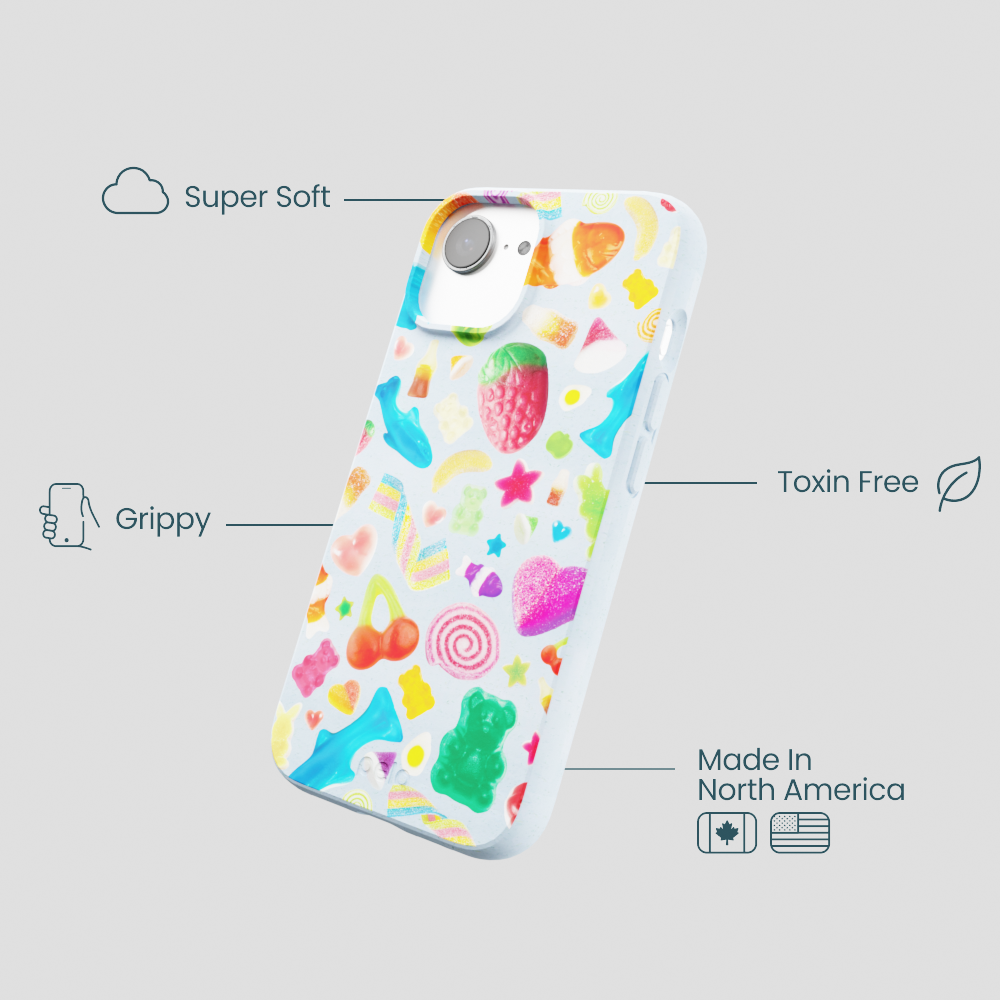 Powder Blue Super Gummies iPhone 16e/17e Case