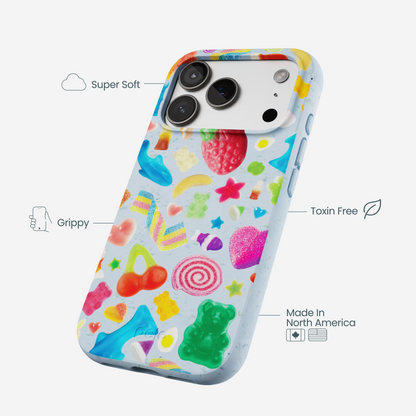 Powder Blue Super Gummies iPhone 17 Pro Case