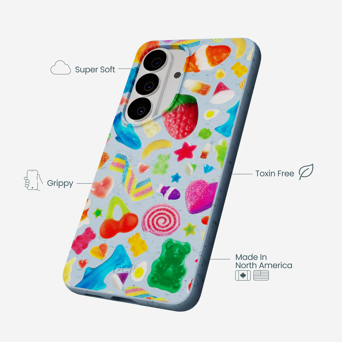 Powder Blue Super Gummies Samsung Galaxy S26 Case