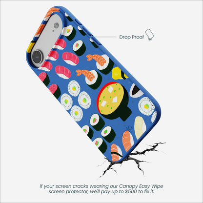 Electric Blue Sushi Night iPhone Air Case